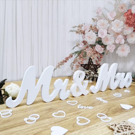 Mr & Mrs Decorative Wedding, Wooden Mr and Mrs Wedding Decoration, Confetti Wedding Table Decoration, Wedding, Decoration Wedding Just Married, Wedding Decoration for Bride and Groom
