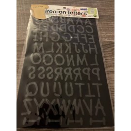 Dritz Iron-On Letters "BLACK" Lemonade 1"  LE100LBK