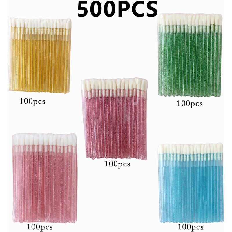 Set of 500 Disposable Lip Brushes, BetterJonny 3.5 inches (9