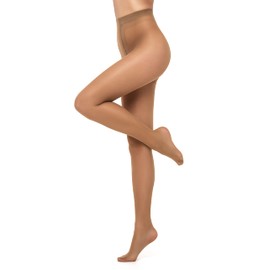 Veluk Sheer Waist Pantyhose for Women 20 Denier, Without Shorts, Matte Surface, Flat Seams, Comfortable Belt and Cotton Gusset