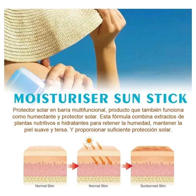 Protector Solar Facial Barra Spf 50 Hidratante Transparente
