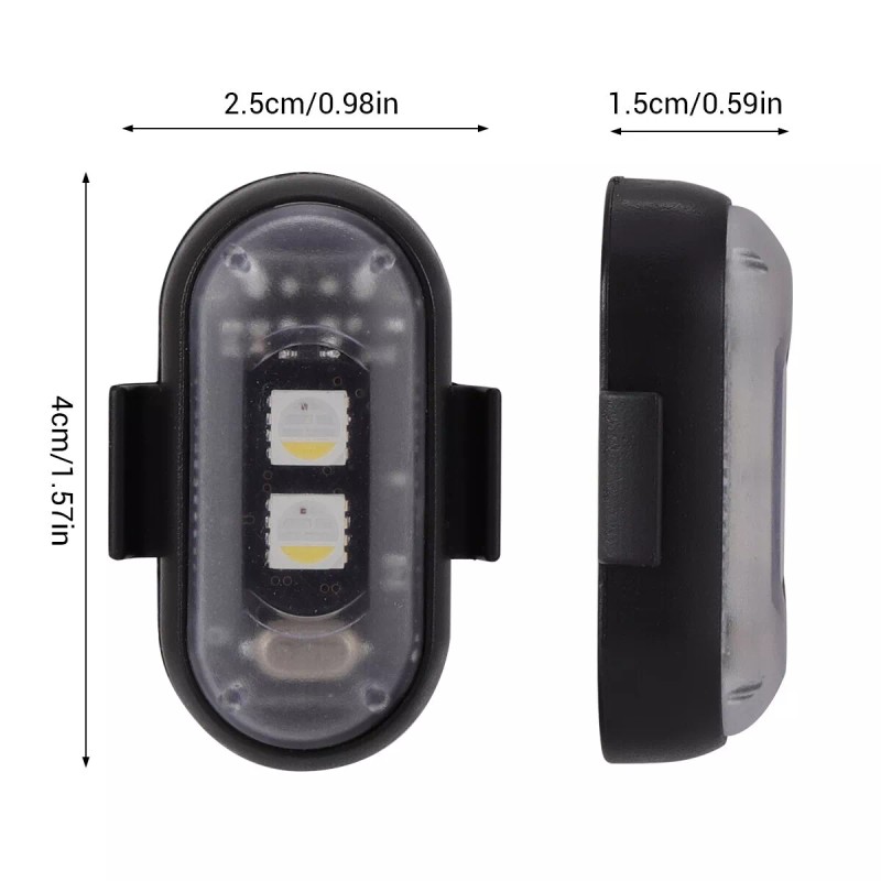Mttzone 8PCS Wireless RGB LED Strobe Light Car Bike Motorcycle