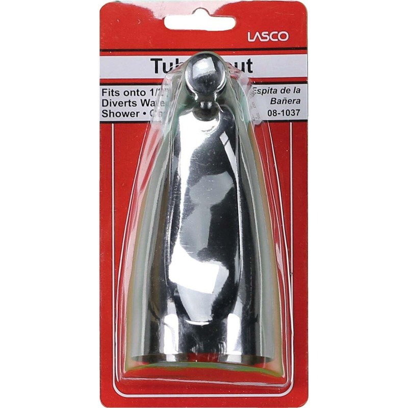 LASCO 08-1037 1/2-Inch Iron Pipe, Front Diverter Style Bathtub Spout,