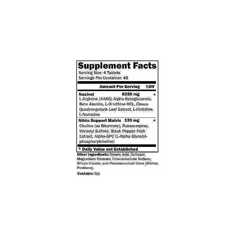 CTD SPORTS NOXIVOL (180 TABLETS) Vasodilator Pumps Boost Nitric Oxide