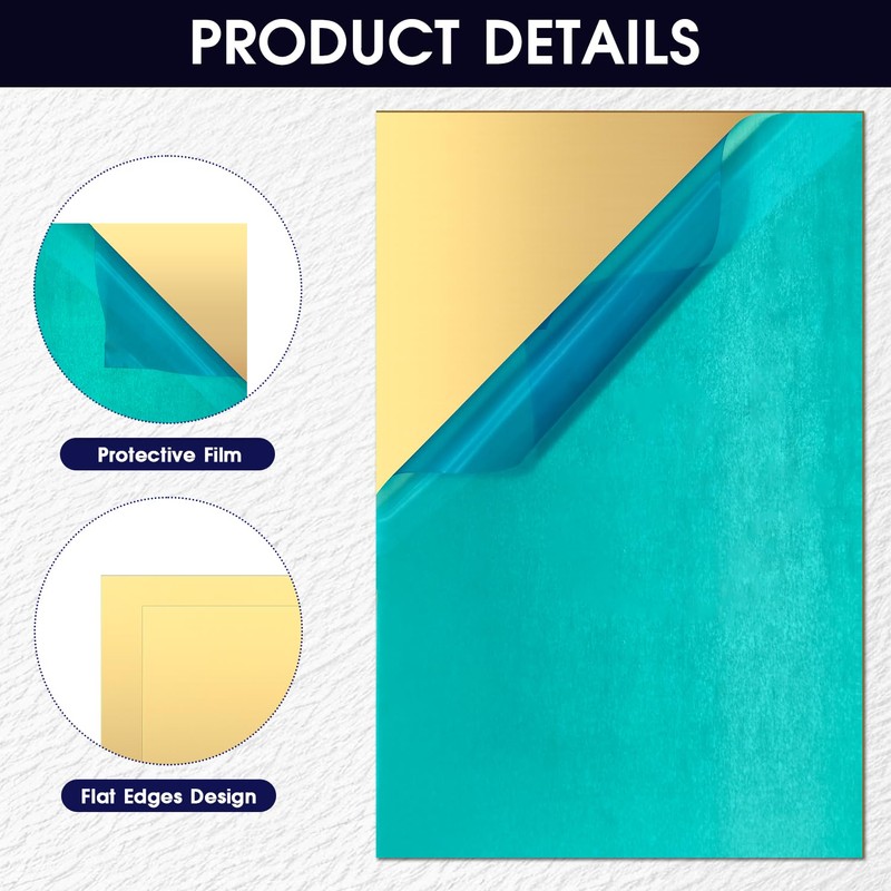 Brass Sheet,4" x 8",16 Gauge(1.5mm) Thickness, 99.9% Pure Brass Plate,for