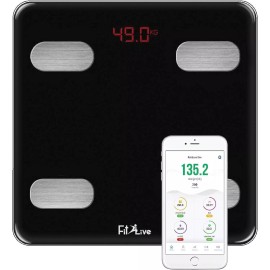 Fit2Live Digital Bathroom Weight Scale, Bluetoo