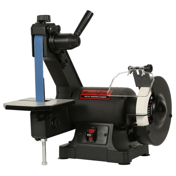 Bucktool Low Speed Bench Belt Grinder Combo, 2.1A 1x30 inch