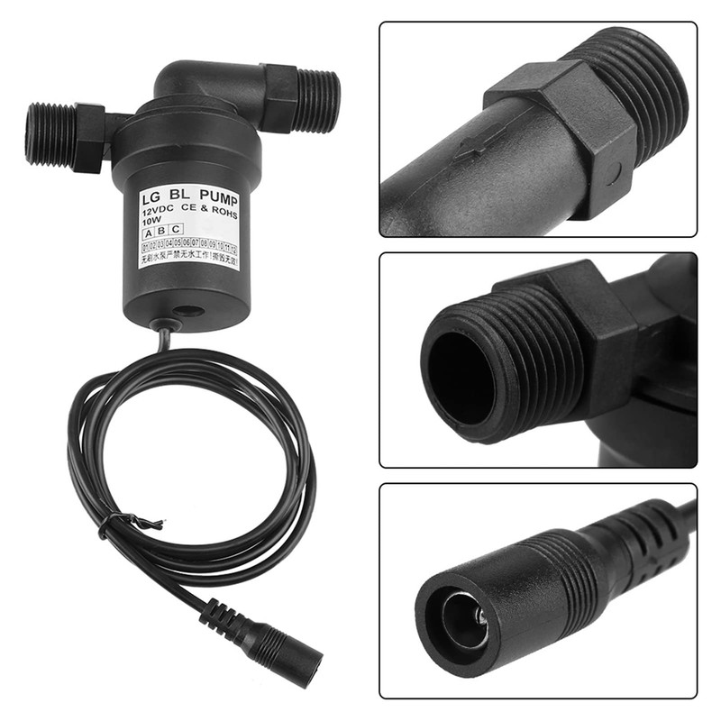 12V 10W DC Brushless Pump for Circulation Pumping, Solar High