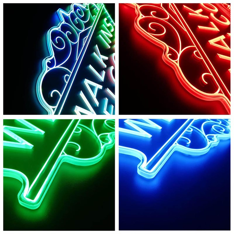 ADVPRO Walk-Ins Welcome OPEN Barber Nail Hair RGB Dynamic Glam