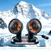 Cloud Zion Fans for Car,2-Head Car Fans with 2-Speed And