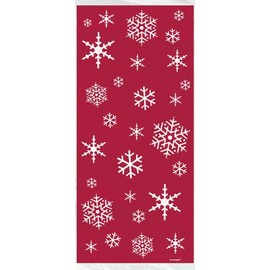 Unique Party 44501 - Cellophane Sparkle Tree Christmas Party Bags, Pack of 20