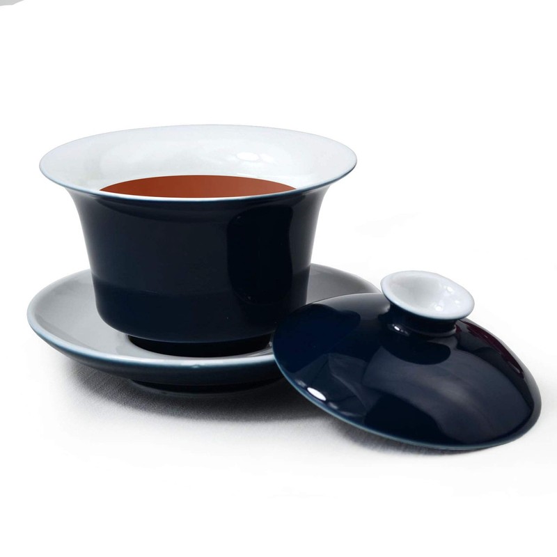 Liang baobao Porcelain Gaiwan 5oz/150ml Teacup White Glazed Tea Cup