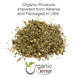 Organic Way Hawthorn Leaf and Flower Cut & Sifted (Crataegus monogyna) - Herbal Tea | European Wild-Harvest | USDA & Kosher Certified | Non GMO & Gluten Free | Origin - Albania (8 Oz (Pack of 1))