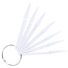 Baluue 100pcs Nail Display Fan Shaped Practice Tips for Manicure
