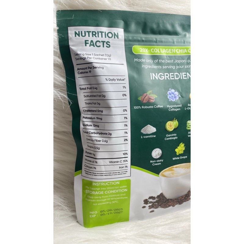 FIT GUM 2 PACK/ FITGUM 20X Collagen Chia Coffee -