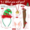 HOWAF Elf Costume, Christmas Hair Hoop, Elf Christmas Headband, Christmas
