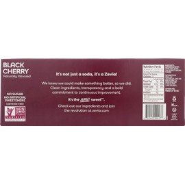 Zevia, Soda Black Cherry, 12 Fl Oz, 10 Pack