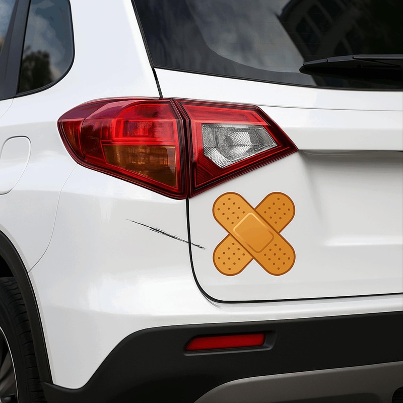 Radiant Sticker Bandage Design Magnet | X Shaped Bandage |