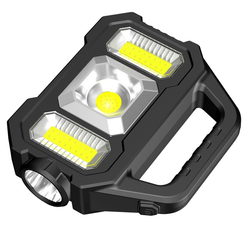 Solar Outdoor Flashlight Portable Rechargeable Super Bright Waterproof Multifunction Work