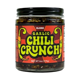 SIJANG Garlic Chili Crunch - Gourmet Chili Oil, 6oz - Rich Umami Flavor, Smoky Heat, Chili Crunch - Keto-Friendly, No Sugar, Low Calorie