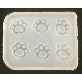 Unbranded Paw Print Charms - Epoxy Resin Silicone Molds - Earrings/Charm