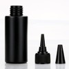 NANSHINE 10pcs 30ml(1oz) Black Plastic Squeeze Dispensing Bottles Glue Bottle