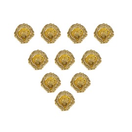 Wonder Care | Metal Gold Lamp Oil Lamps for Indoor Use Diwali Diya Lamp| Decor for Diwali| Inside Home Decorations |Table Decor Centerpiece for Diwali puja|Ganesh chaturthi|Navratri (Pack of 10)