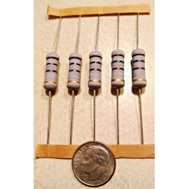 Royal 5 PCS 3Watt  Metal Oxide Film Resistors 3W Resistor 5% YOU CHOOSE VALUE  - 470 ohm