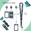 2 Pack Butterfly Lanyards for Id Badges, Retractable ID Badge