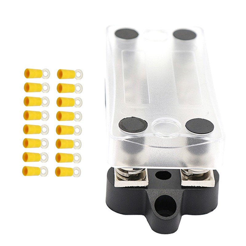 Dual Row Bus Bar Electrical Terminal Junction Box 12V 150A