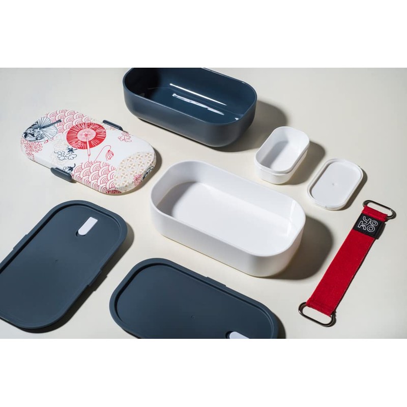 2 Tier Lunch Box 1200ml Japanese Design