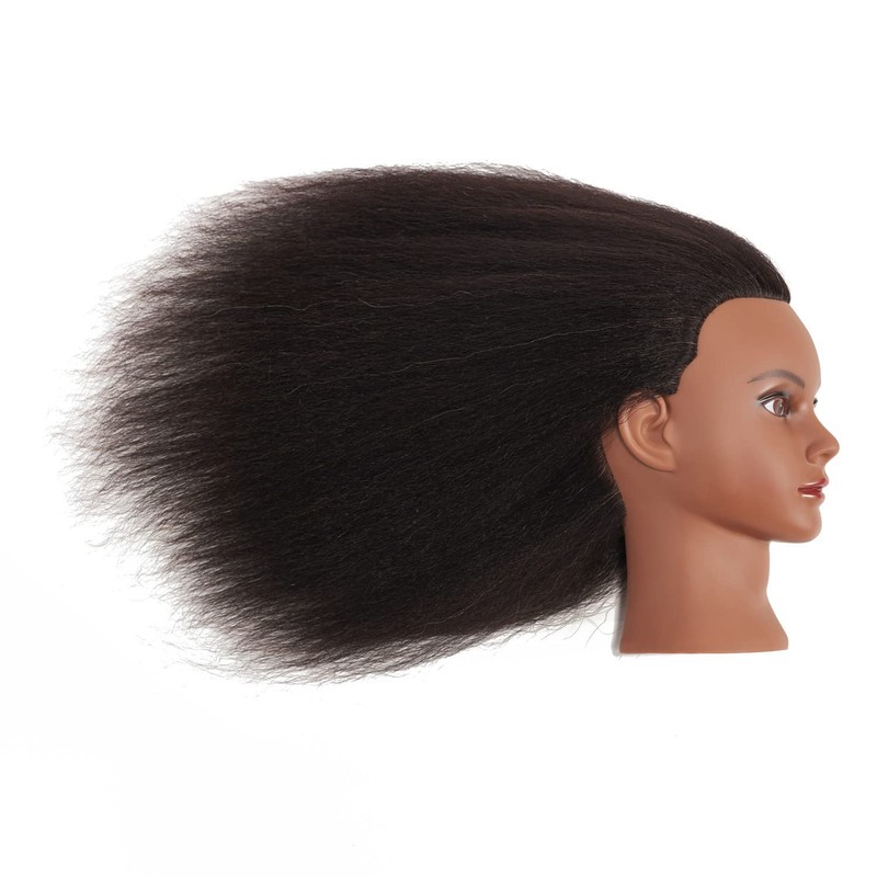 Traininghead 100% Real Hair Mannequin Head Training Head Cosmetology Doll