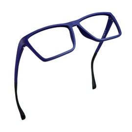 LifeArt Reading Glasses Anti Eyestrain Computer Readers Gaming GlassesTV Glasses Women and Men Anti Glare (Blue, No Magnification)