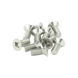 M5 (5mm x 12mm Incl Head) Pozi Countersunk Machine Screws - BZP (Pack of 20)