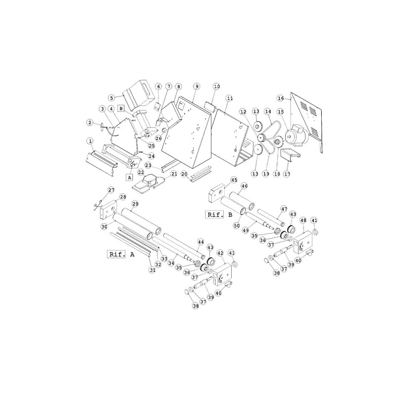 Pizza Group 560mm - Short Green Drive Belt for Dough
