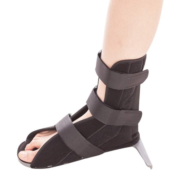 HEALLILY Cam Walker Fracture Ankle Anti-Rotation Foot Stabilizer Boot with Brace Support for Fracture Rehabilitation Ankle Joint Sprain (L/Black)