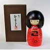 Usaburo Sosaku Kokeshi Doll Osanago Red Color Small Size Made