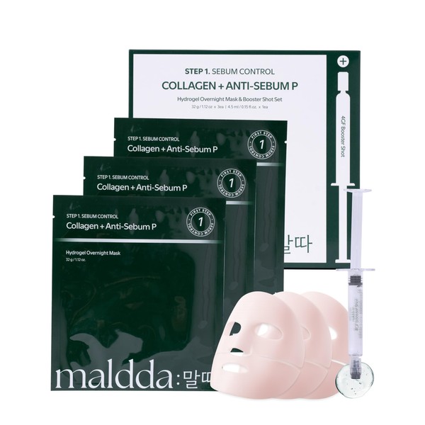 Overnight Collagen Face Mask 3 Step Pore Minimizer Hydrogel Sheet&Boost