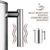 MaxMiuly Cafetiere French Press Small Szie 350ml/12oz,Stainless Steel Double Wall