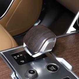 PIUGILH Car Gear Lever Head Cover Suitable for Land Rover Discovery 5/Star/Discovery Sport 2021-2025, ABS Carbon Pattern Gear Knob Cap Cover, Gear Cover, Car Accessories (ABS Oak)