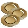 WedDecor Round Charger Plates Centerpiece Polypropylene Presentation Plate Set Dinner