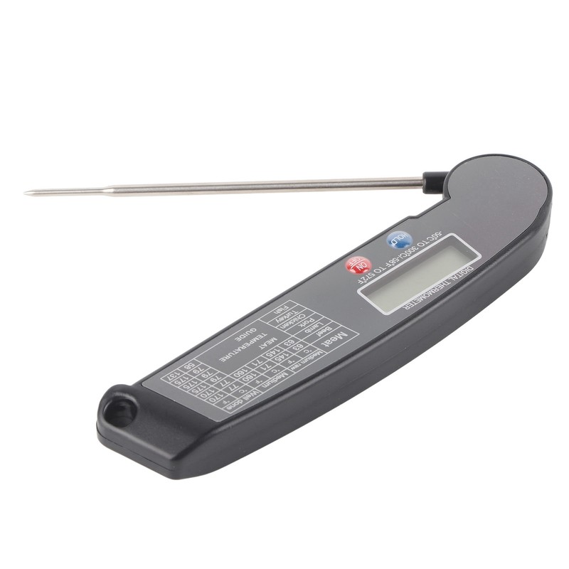 Digital Electronic Food Thermometer Foldable Intelligent Straightaway Read Thermometer for