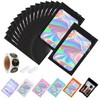 150-pack 6 x 9 in Holographic Mylar Bags with Clear