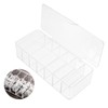 OSALADI 2pcs Transparent Cable Organizer Box Multi-Compartment Wire Storage with