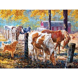 McTigue's Horses 500 pc Jigsaw Puzzle -Farm Theme- by SunsOut