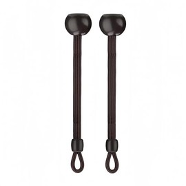 Bungee Tie Down Conversion of Exterior Sun Shades Roller up Blinds,Indoor/Outdoor ，Bungee tie is a Necessary Accessory to Secure Curtains(Brown, 6 in 2pcs)