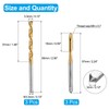sourcing map Tap and Drill Bit Set, 3pcs M4 x