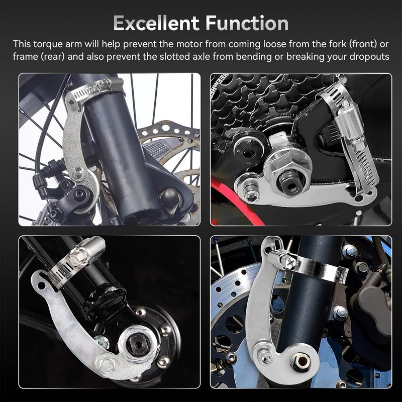 Quorlis Torque Arms EBike – 2 Sets Iron-Aluminium Torque Arm