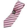 0-STYLE.cravat DAVINCI Necktie, Regimental, Striped, Brand, 100% Silk, Stylish, For