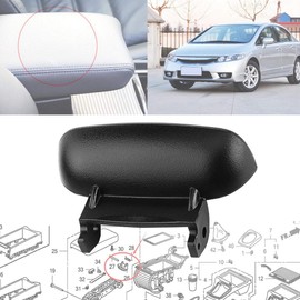 2011 honda civic console + Armrest Cover Lock Center Console Latch Fits for Honda Civic 2006-2011 83451-SNA-A01ZA Black, & Floor Consoles